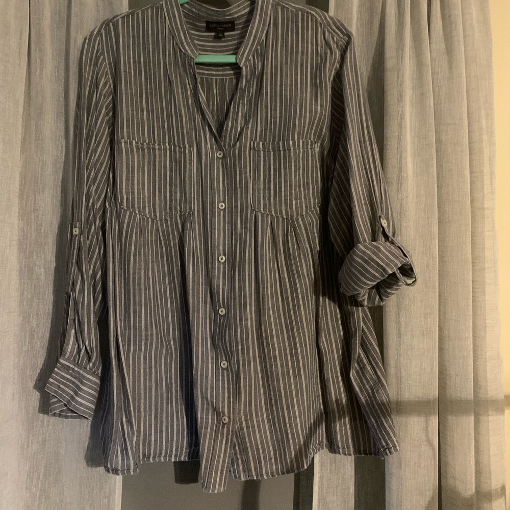 Lord &Taylor Cotton Button Down